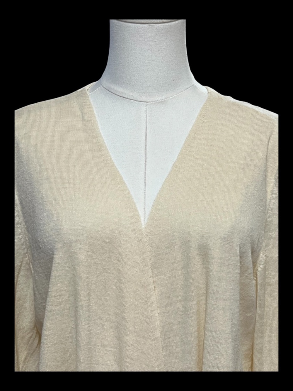 EUC Nic+Zoe Buttercream Linen Blend Open Front Cardigan | Size Large - Picture 2 of 6